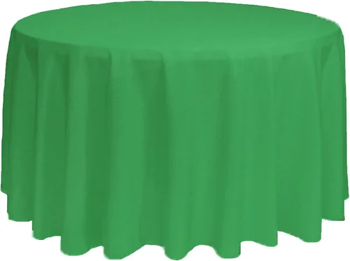 Miniatura 14 de YOUR CHAIR COVERS - Mantel redondo de poliéster prémium de 120 pulgadas - Mantel de lino color champán para mesas redondas estándar
