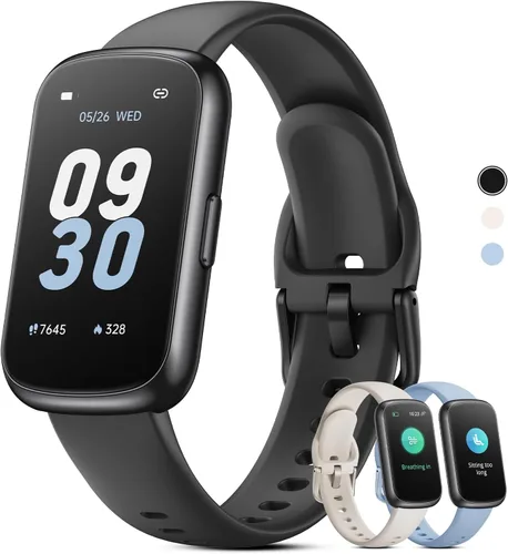 Miniatura 9 de Pulsera de fitness para mujeres y hombres, reloj inteligente con monitor de oxígeno en sangre, frecuencia cardíaca 24/7, monitor de sueño, calorías