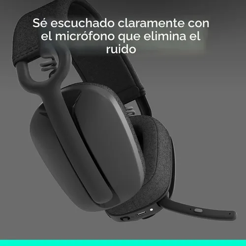 Miniatura 3 de Logitech Zone Vibe 100 - Auriculares inalámbricos ligeros sobre la oreja con micrófono de cancelación de ruido, auriculares Bluetooth multipunto