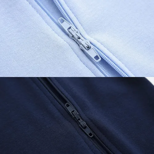 Miniatura 4 de Pijama de Algodón para Bebés y Niños para Dormir y Jugar con Cremallera Frontal y Pies de 0-12 Meses