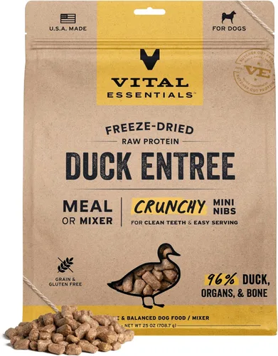 Miniatura 18 de Vital Essentials - Comida para perros liofilizada cruda, trocitos crujientes de pavo mini Comida completa o mezcladora Comida para perros alta