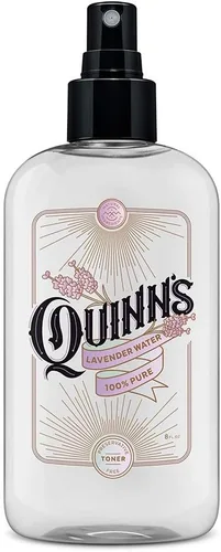 Quinn's Agua de lavanda - Spray de almohada natural - Aromaterapia relajante - Niebla corporal facial de 8 onzas