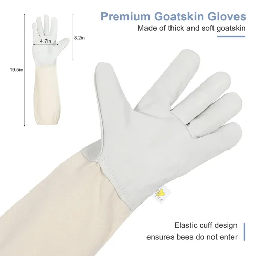 Miniatura 6 de Trajes de Apicultor para Hombres y Mujeres, Traje de Apicultor con Guantes de Apicultura, Traje de Apicultura con Capucha y Velo, Traje de Apicultor
