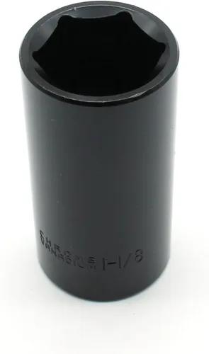 Miniatura 4 de TEMO Enchufe profundo de impacto Cr-V de 6 puntos y 1/2 pulgada de 1-1/4 pulgadas