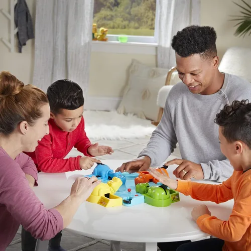 Miniatura 4 de Hungry Hungry Hippos - Juego de mesa para niños, juegos preescolares para 2 a 4 jugadores, juegos infantiles fáciles de jugar, juegos de mesa