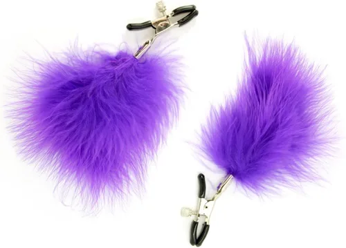 BDSM - Abrazaderas de pezón de pluma, juguete sexual para parejas, para hombres, mujeres, juego de bondage, utilizado para abrazadera o cosquillas,