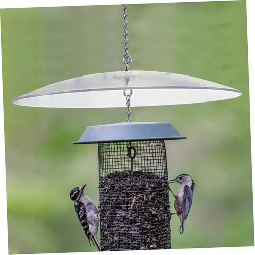Miniatura 6 de Amosfun Alimentadores de cubierta de alimentador para exteriores, ganchos para colgar alimentador de colibríes de plástico, cubierta de cúpula