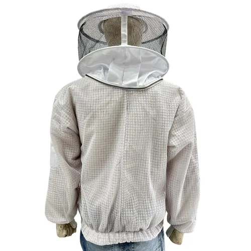 Miniatura 3 de Chaqueta de abeja altamente ventilada, 3 capas de apicultura, chaqueta de apicultura de alta calidad, chaqueta de apicultura de protección completa