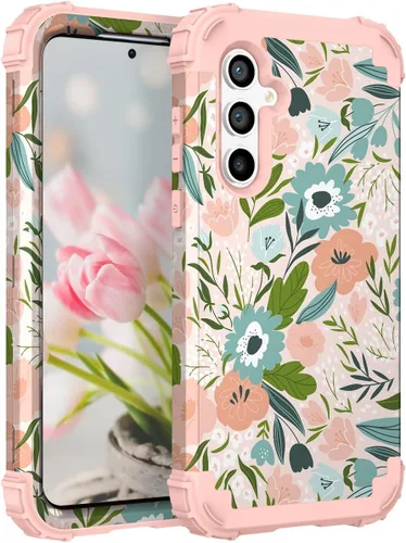 Miniatura 11 de Hocase Funda para Galaxy S20 FE 5G, Protección resistente a prueba de golpes, goma de silicona suave + parachoques de plástico duro, funda