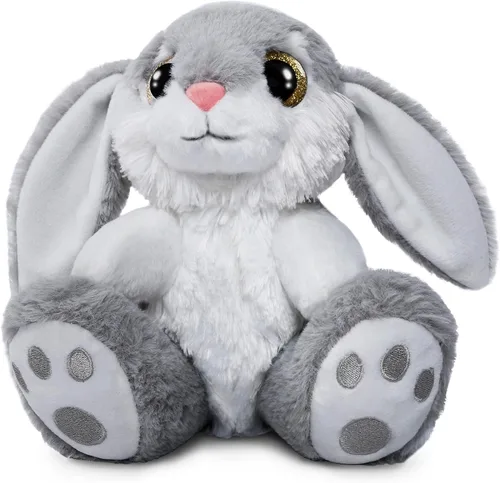 HO-EF Animal de peluche de conejo de Pascua, peluche de conejo de 8.5 pulgadas con orejas flexibles, lavable a máquina y suave, bonito conejo de