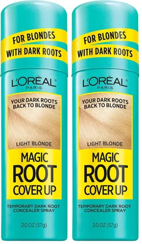 Miniatura 27 de L'Oreal Paris Magic Root Cover Up - Aerosol para el cabello gris, cobertura de cabello 100% canas con fórmula construible, ligera, resistente a