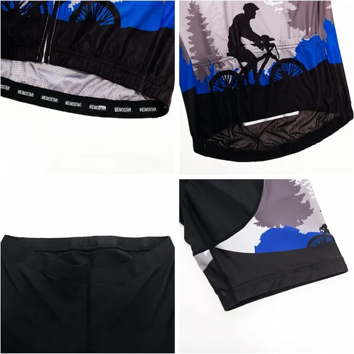 Miniatura 6 de Conjunto de pantalones cortos de ciclismo acolchados para hombre