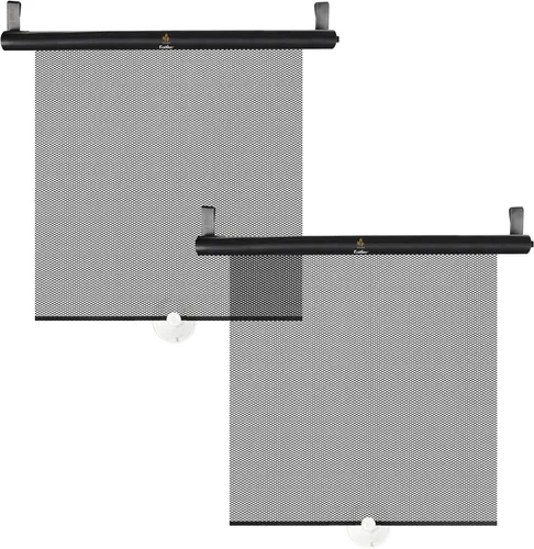 Miniatura 9 de EcoNour Persianas de ventana de automóvil (paquete de 4) Parasol enrollable retráctil para niños Persianas de ventana de bebé para ofrecer una