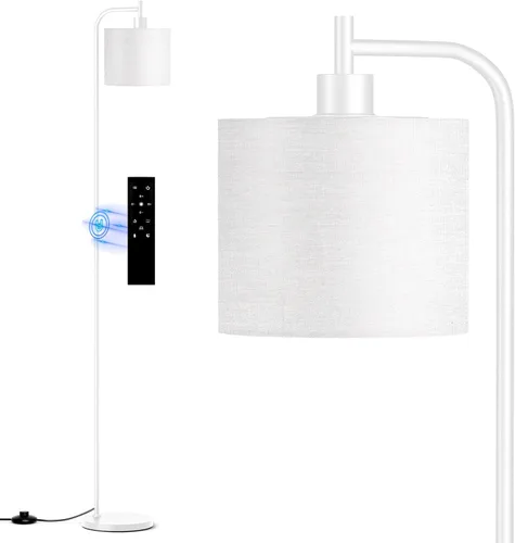 Miniatura 9 de SIBRILLE Lámpara de pie con pantalla de lino, lámpara de pie alta regulable con control remoto y 3 temperaturas de color, modernas lámparas de pie