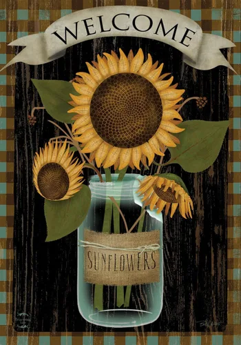 Miniatura 11 de Briarwood Lane Bandera de jardín de verano con girasoles campestres, diseño floral de granero, 12.5 x 18 pulgadas Girasoles de campo