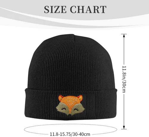 Miniatura 2 de FATTTYCY Gorro de punto bordado de invierno para hombres y mujeres
