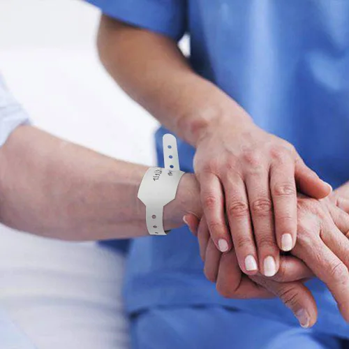 Miniatura 6 de Bandas de identificación de hospital, pulsera médica de tamaño adulto, pulseras impermeables para pacientes, pulsera de identificación de hospital
