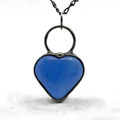 Miniatura 34 de Handmade Glass Chunky Heart Necklace