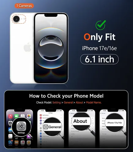 Miniatura 69 de FNTCASE Funda para iPhone 13 Pro-Max: Fundas magnéticas transparentes compatibles con Magsafe Slim anti amarillamiento protección contra caídas