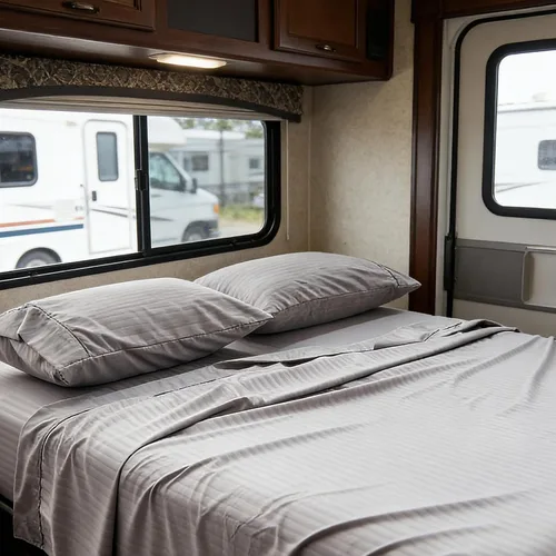 Miniatura 35 de Kingnex Sábanas a rayas para sofá cama de 36 x 72 pulgadas, tamaño individual para sofá cama, microfibra suave de doble cepillado 1800, 3 piezas