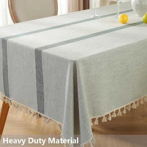 Miniatura 2 de TruDelve Mantel cuadrado de 55 x 55 pulgadas, mantel de invierno gris rústico para mesa de tarjetas (A-gris, 55 x 55 pulgadas, cuadrado)