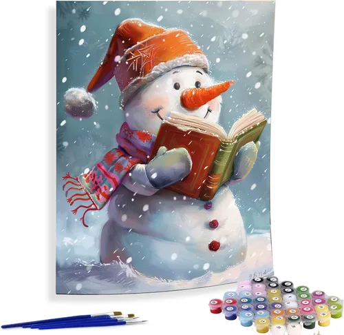 Miniatura 7 de Diymood Kits de pintura por números para adultos, esqueleto, pintura al óleo, pintura al óleo, pintura acrílica por números, kits para niños