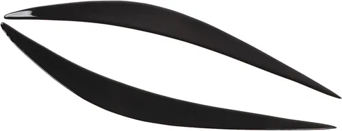 Fydun 2 unids coche faro ceja negro brillante resistencia a la abrasión coche pegatinas ajuste para Infiniti Q50 2014‑2019