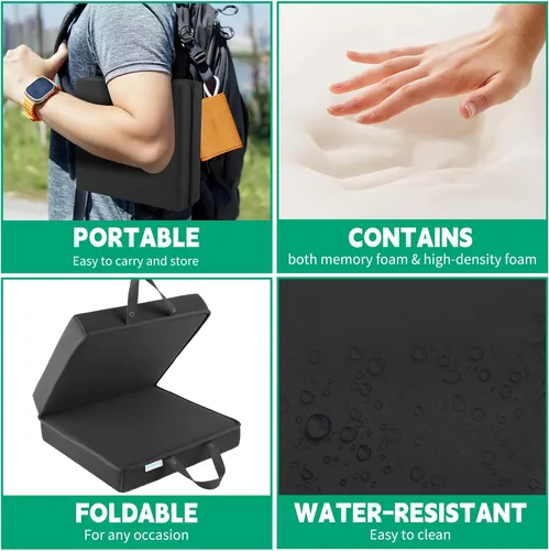 Miniatura 3 de Cojín de rodilla impermeable plegable grueso para yoga