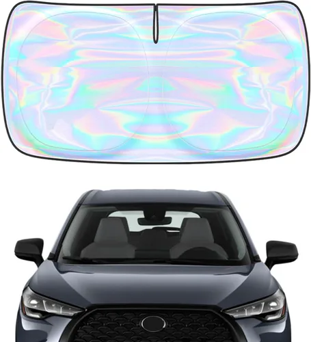 Miniatura 82 de Parasol para parabrisas Rivian R1S R1T 2022-2026 – Parasol compatible con Rivian R1S R1T plegable para ventana delantera, protector de visera solar