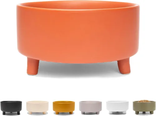 Miniatura 16 de Waggo Uplift - Tazón de cerámica para perros para razas pequeñas, medianas y grandes, pesado y duradero, para alimentos y agua, apto para Crema