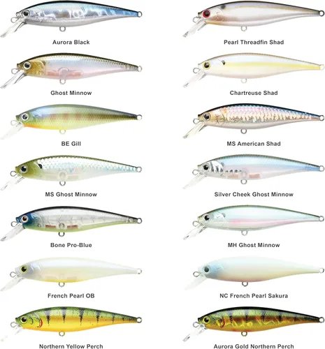 Miniatura 4 de Señuelos de pesca LUCKY CRAFT Pointer 78SP, señuelos de lubina y trucha de agua dulce de 3", suspensión de 4 pies a 5 pies de profundidad, Jerkbait
