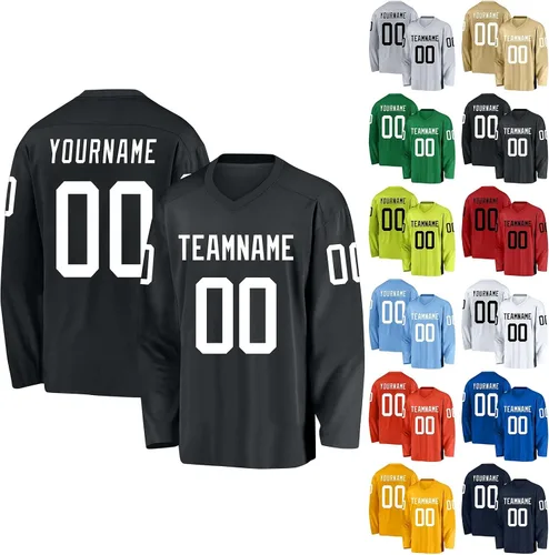 Miniatura 16 de Camisetas de hockey personalizadas para niños y niñas, camiseta de hockey personalizada para niños, regalos de hockey personalizados
