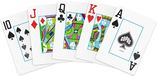 Miniatura 5 de Copag Elite cartas de juego 100% de plástico, tamaño póquer (estándar) índice Jumbo, baraja individual (negro)