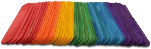 Miniatura 13 de Paquete de 200 palitos amarillos para manualidades, palitos de cera y depresores de lengua de Acción de Gracias, de 6 pulgadas, paquete de 200