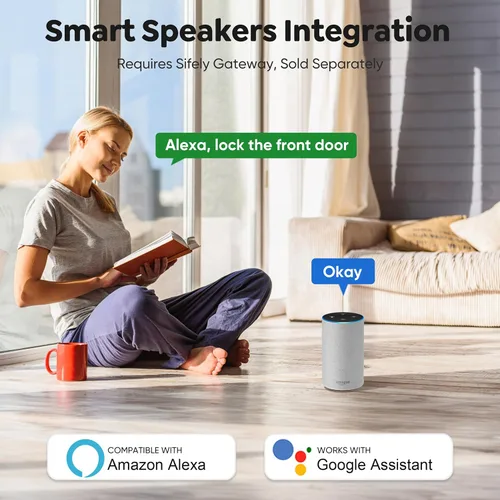 Miniatura 7 de Cerradura inteligente de huellas digitales con teclado – Cerradura de entrada sin llave para casa, apartamento, oficina, Airbnb, alquiler, niños