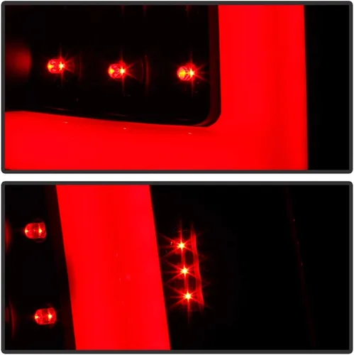 Miniatura 7 de ACANII - Para 2003-2006 Chevy Silverado 1500 2500 3500, juego de luces traseras LED de tubo negro, lámparas de freno, juego de izquierda+derecha