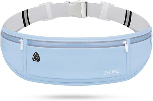 Miniatura 8 de USHAKE Cinturón Delgado para Correr, Riñonera de Entrenamiento para Hombres y Mujeres, Paquete de Cintura para Ejercicio con Soporte para iPhone