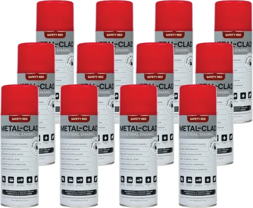 Miniatura 31 de Aerosol de galvanizado en frío de alto brillo de Paints For Industry - Pintura en aerosol de esmalte industrial para acero y metal - Caja de 12