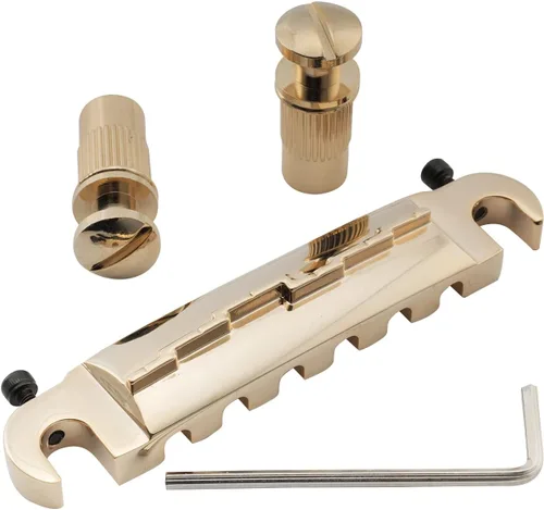 Musiclily Pro 2.067 in - Cola de puente envolvente para guitarra Epiphone Les Paul Junior LP, color dorado Oro