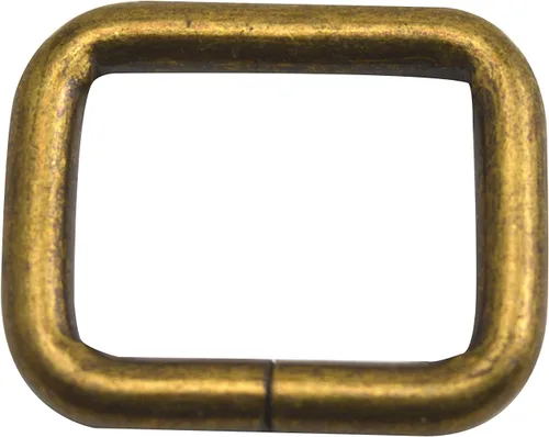 Miniatura 5 de Wuuycoky Bronze Rectangle Rings Loop Ring No Welded for Strap Webbing Belts Buckle Bronce x 6 piezas