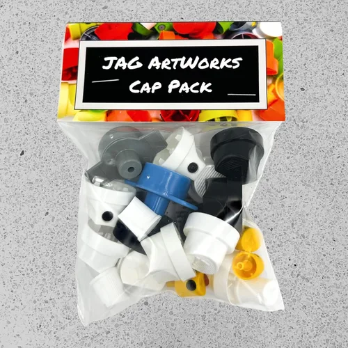 Miniatura 4 de El paquete UPROK adaptador hembra y tapas macho (22 piezas) para Krylon, acentos americanos y mucho más. Tapas de pintura en aerosol para mejoras