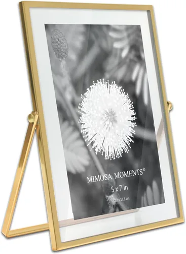 Miniatura 8 de Marco flotante de metal para fotografías Double Glass Tabletop Display, Modern Minimalist Photo Frame for Home & Office Decor, 4x6 Photo Frame