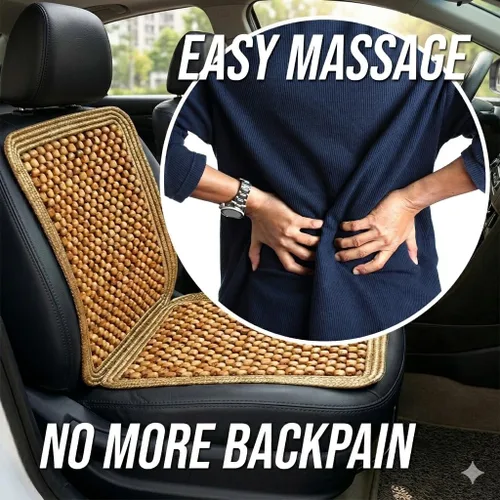 Miniatura 5 de ZONETECH Cojín para Asiento de Conductor de Madera con Cuentas - Protector de Asiento Universal Masajeador Cómodo para Coche con Alta Ventilación