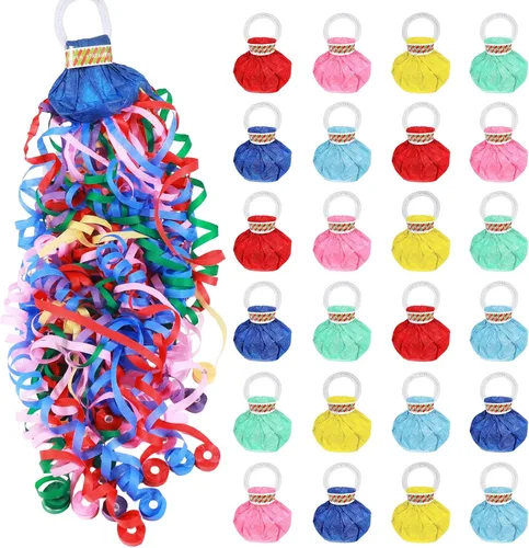 Miniatura 9 de 12 paquetes de poppers de confeti sin desorden, poppers de serpentinas de graduación, poppers de fiesta para lanzar a mano, petardos de papel mágico