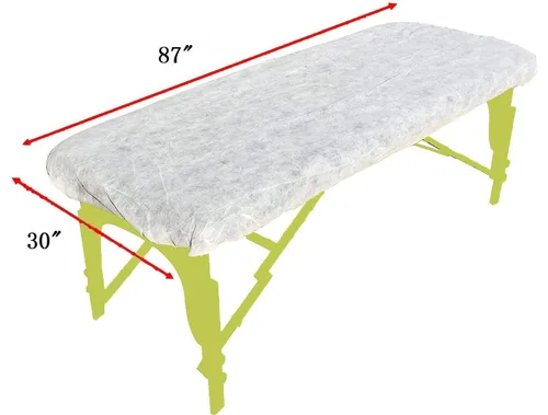 Miniatura 4 de ZMDREAM Paquete de 95 sábanas ajustables para mesa de masaje y fundas desechables para reposacabezas, color blanco