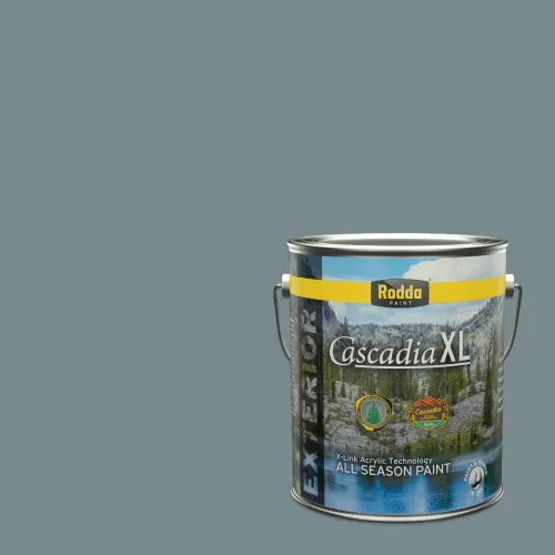 Miniatura 123 de Rodda Paint CASCADIA XL Pintura e imprimación satinada exterior en uno, cuarto de galón, solo ayer