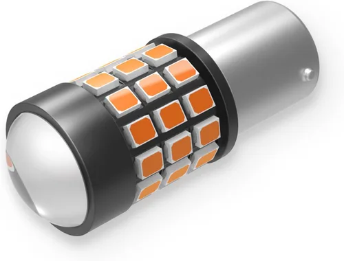 Miniatura 8 de Alla Lighting Bombillas LED ámbar superbrillantes BA15S 1156 de alta potencia 2835 39-SMD 1156NA 7506 3497 BA15S bombillas LED para señal de giro