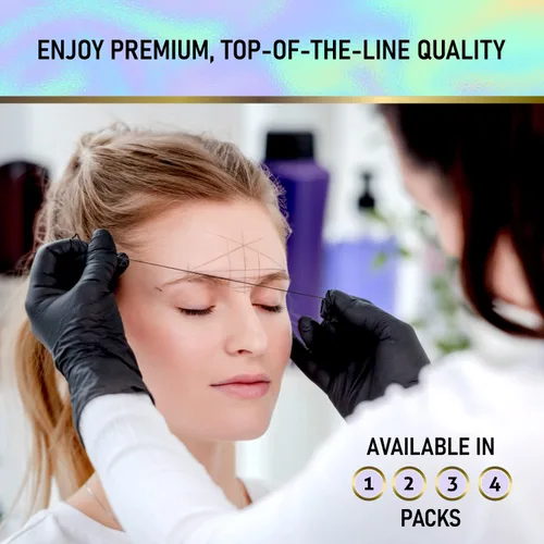 Miniatura 5 de BRAWNA PMU Supplies - Cuerda de mapeo preentintada para microblading y microsombreado de cejas - Cuerda de microblading premium - Herramienta