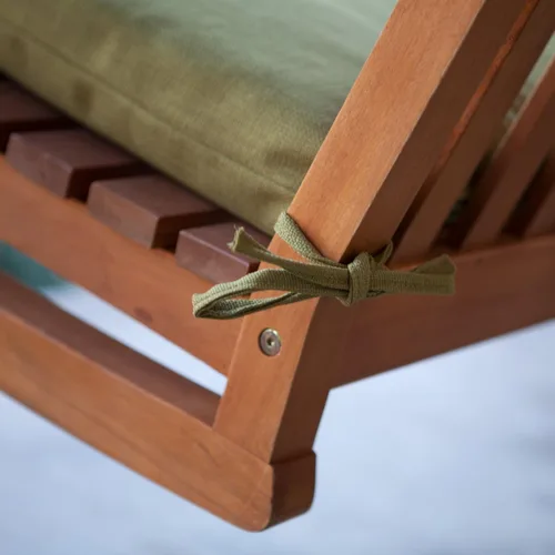 Miniatura 3 de International Caravan Mueble Pieza Royal Tahiti Curvada De Madera De Dos Asientos Columpio