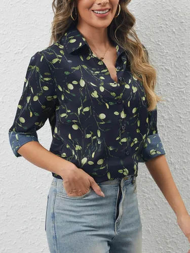 Miniatura 3 de Camisas de manga larga con botones para mujer, básicas, clásicas, suaves, con cuello a la moda, elegantes y casuales